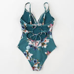 Maillot de Bain Fleuri Femme 1 Pièce - Vignette | Dame Fleur