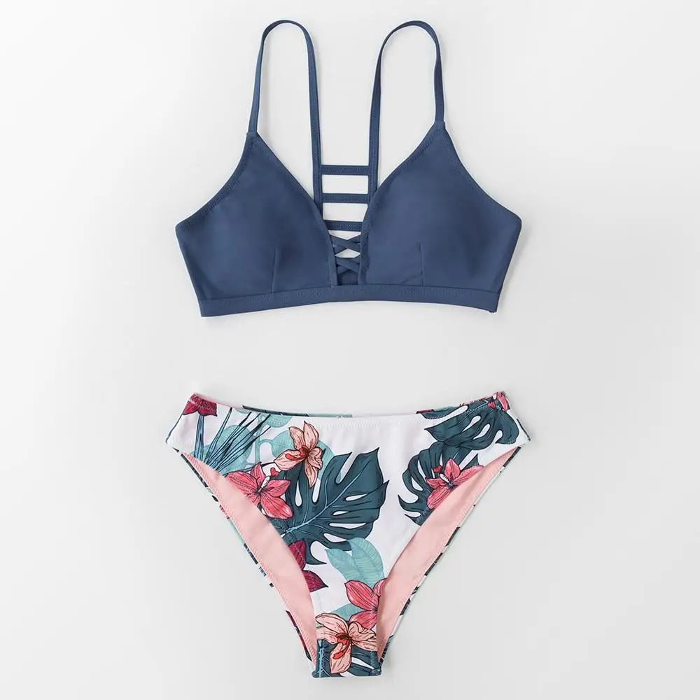 Maillot de bain fleuri reversible | Dame Fleur