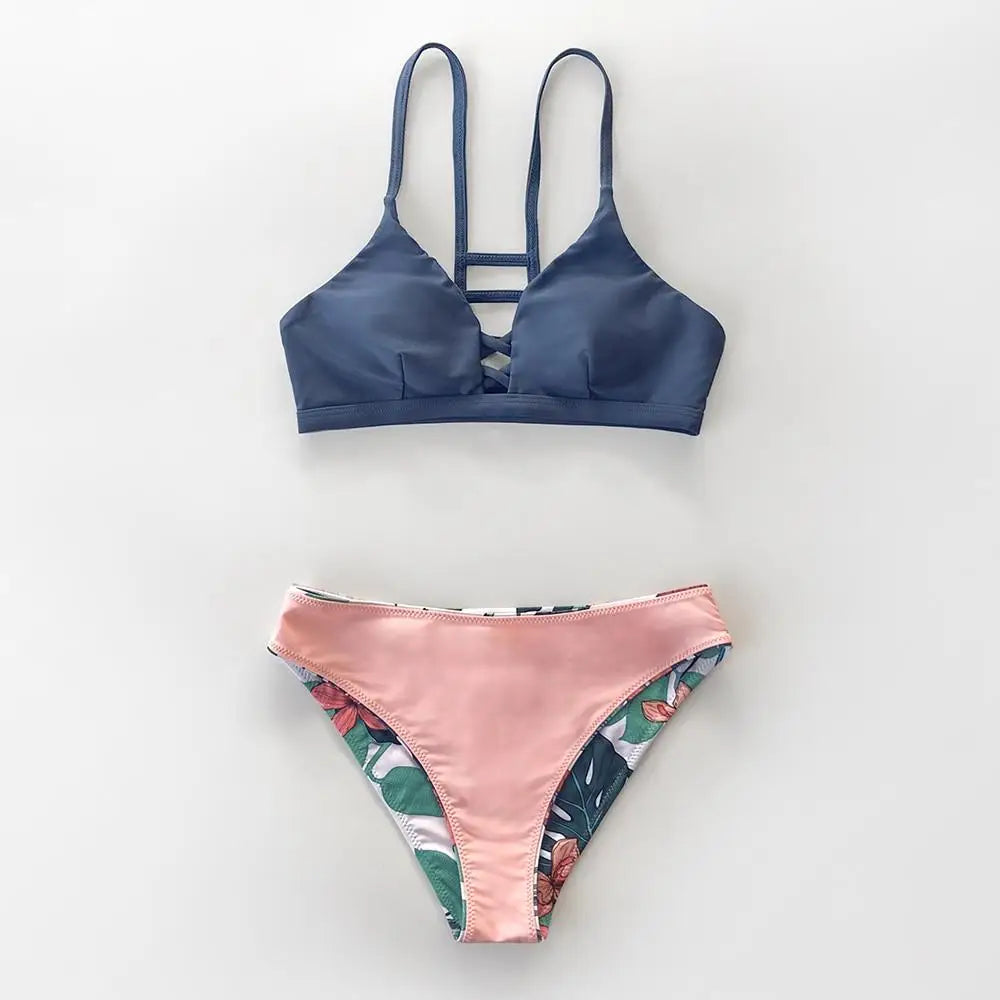 Maillot de bain fleuri reversible | Dame Fleur
