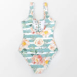 Maillot de Bain Fleuri une Pièce - Vignette | Dame Fleur