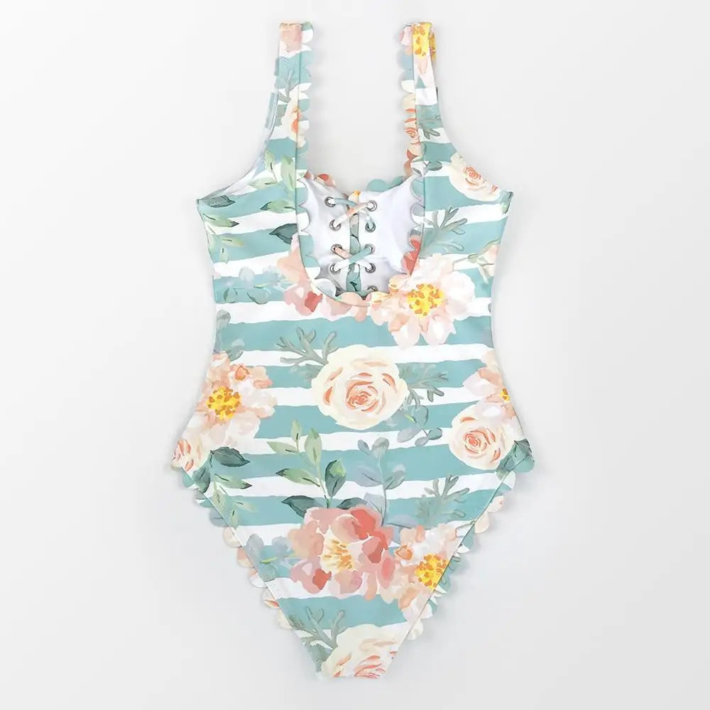 Maillot de bain fleuri une pièce | Dame Fleur