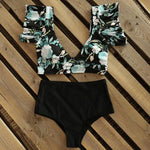 Maillot de Bain Fleuri Volanté - Vignette | Dame Fleur
