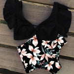 Maillot de Bain Floral Taille Haute - Vignette | Dame Fleur