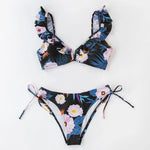 Maillot de Bain Push Up Fleuri - Vignette | Dame Fleur