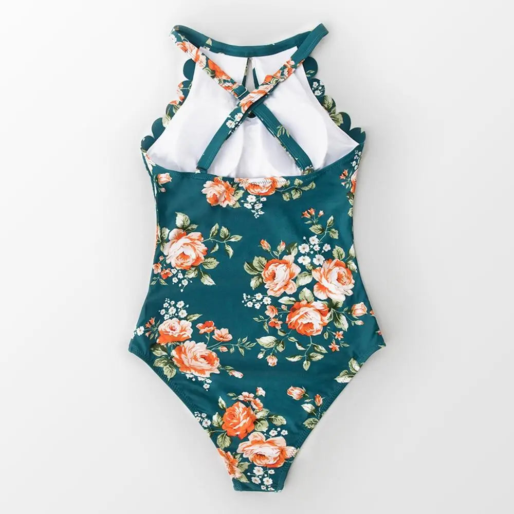 Maillot de bain une piece fleuri femme | Dame Fleur