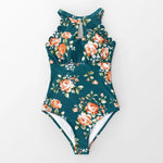Maillot de Bain Une Pièce Fleuri Femme - Vignette | Dame Fleur