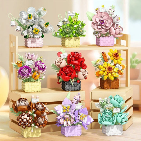 Kit de construction - Bouquet de Fleurs Artificielles (PROMO -58%)