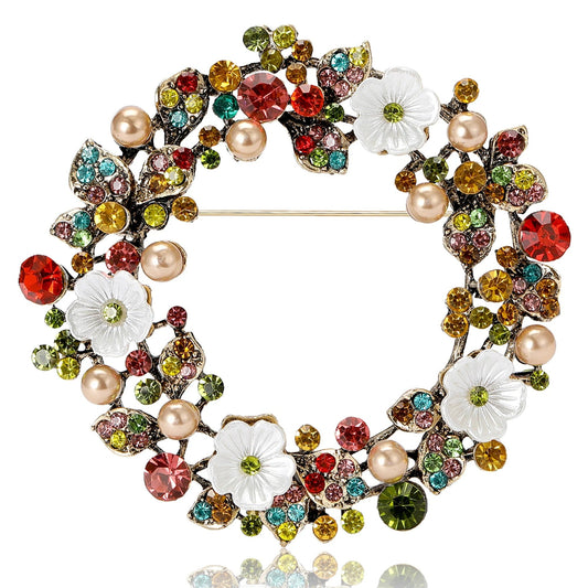 Broche Couronne De Noël