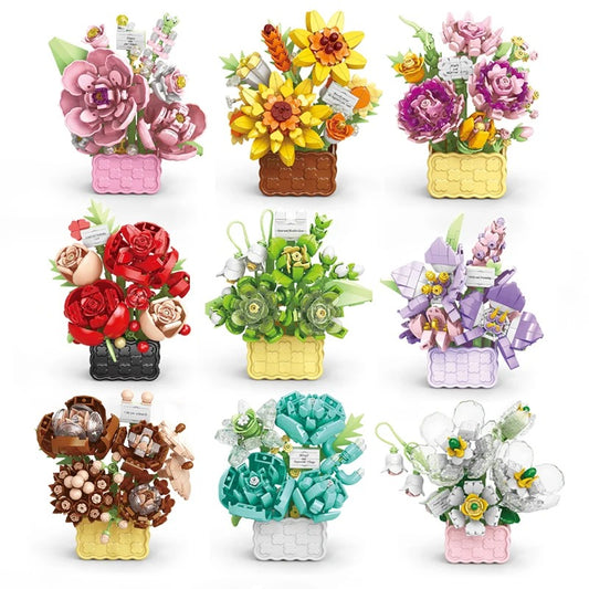 Kit de construction - Bouquet de Fleurs Artificielles (PROMO -58%)