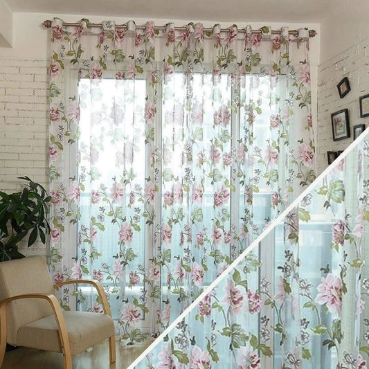 Rideau à fleurs chic | Dame Fleur