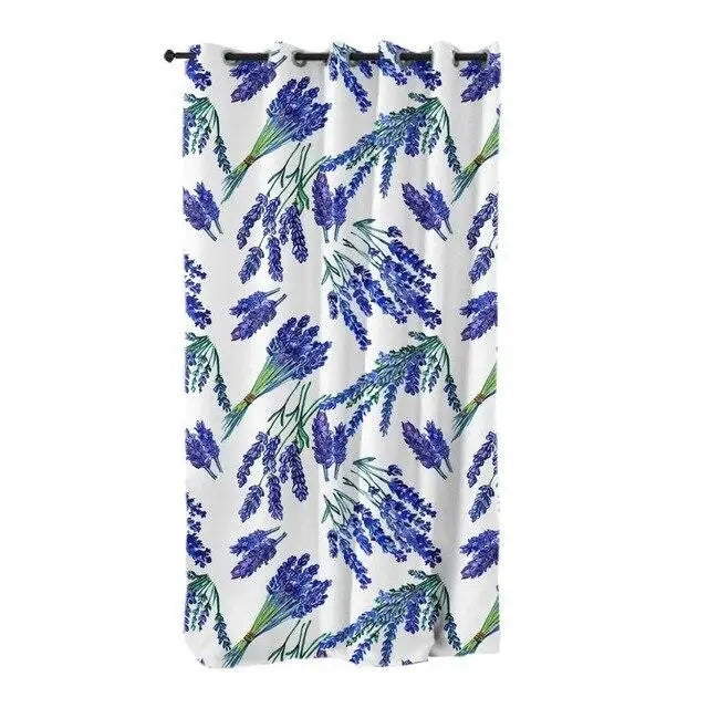 Rideau avec motif lavande | Dame Fleur