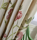 Rideau Fleuri Beige - Vignette | Dame Fleur