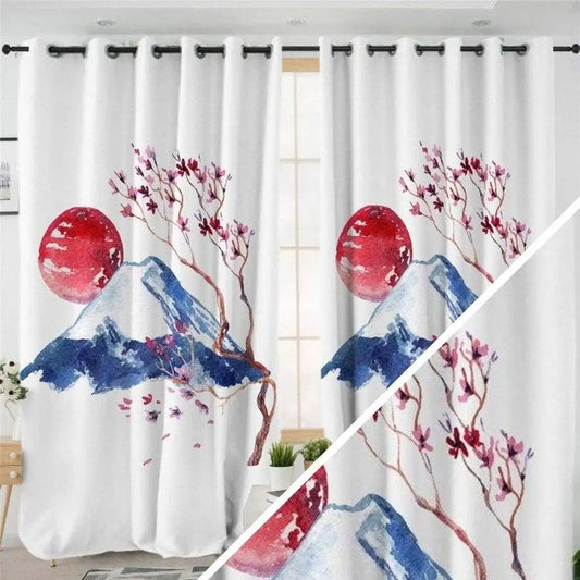 Rideau japonais fleur de cerisier | Dame Fleur