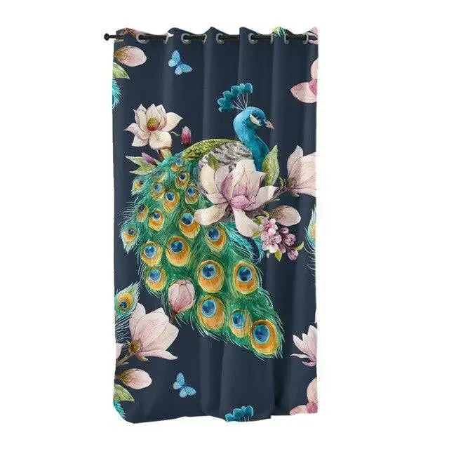 Rideau motif paon | Dame Fleur