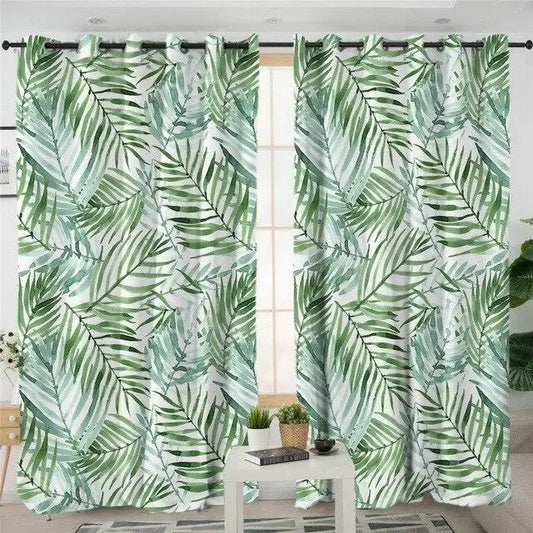 Rideaux feuilles de palmier | Dame Fleur