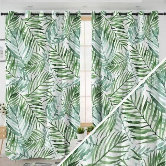 Rideaux feuilles de palmier | Dame Fleur