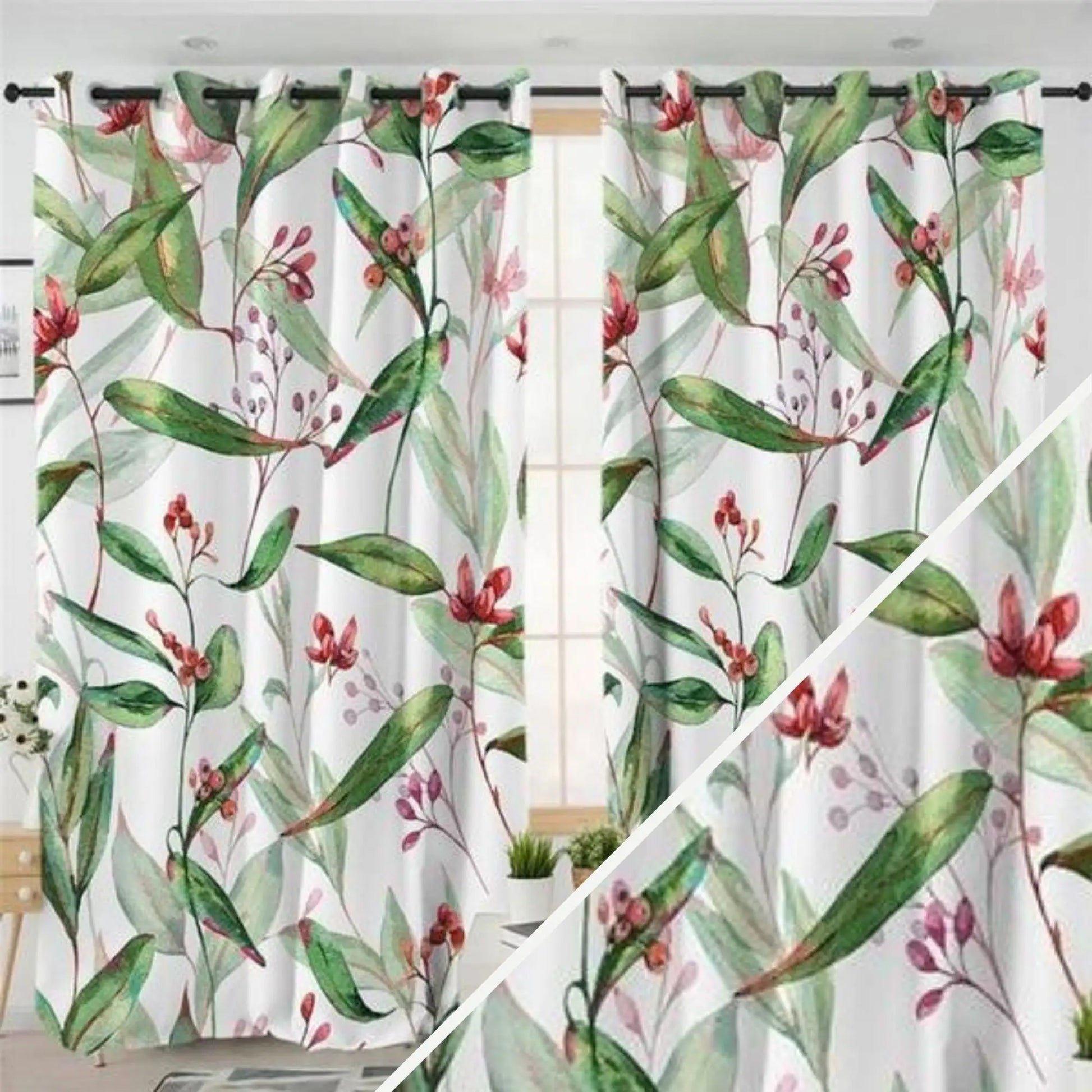 Rideaux fleuris chambre | Dame Fleur