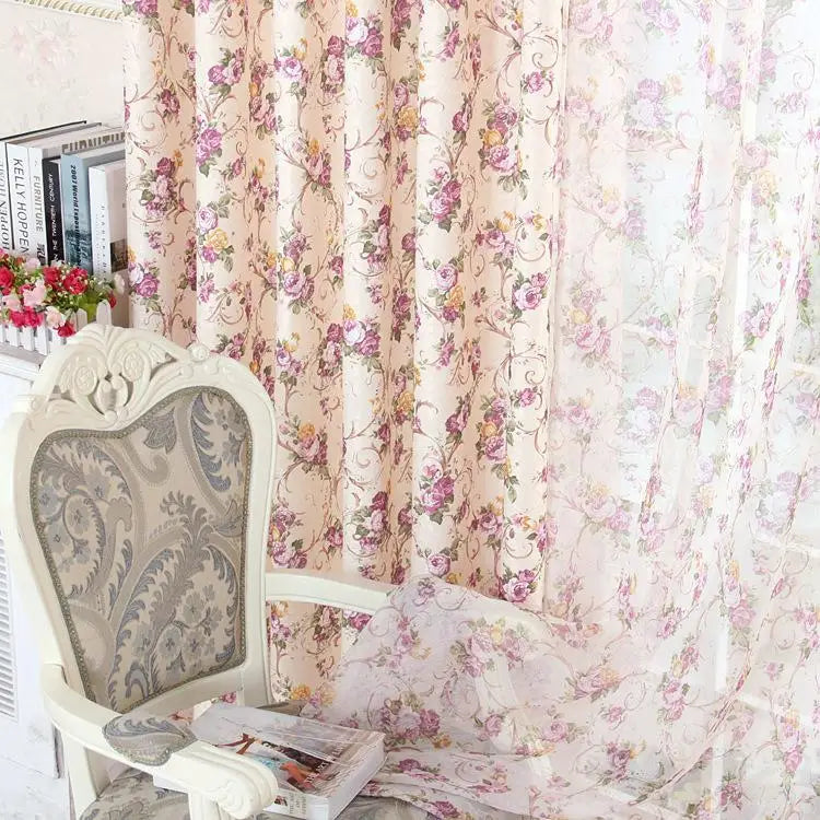 Rideaux fleuris de pivoines | Dame Fleur