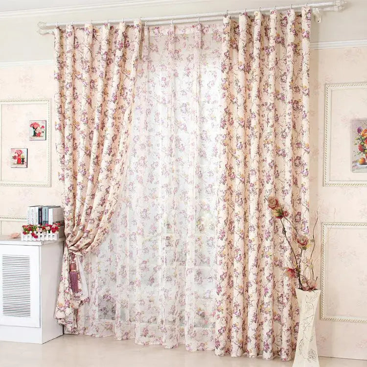 Rideaux fleuris de pivoines | Dame Fleur