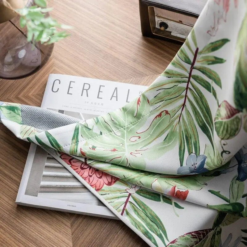 Rideaux fleuris pour salon | Dame Fleur