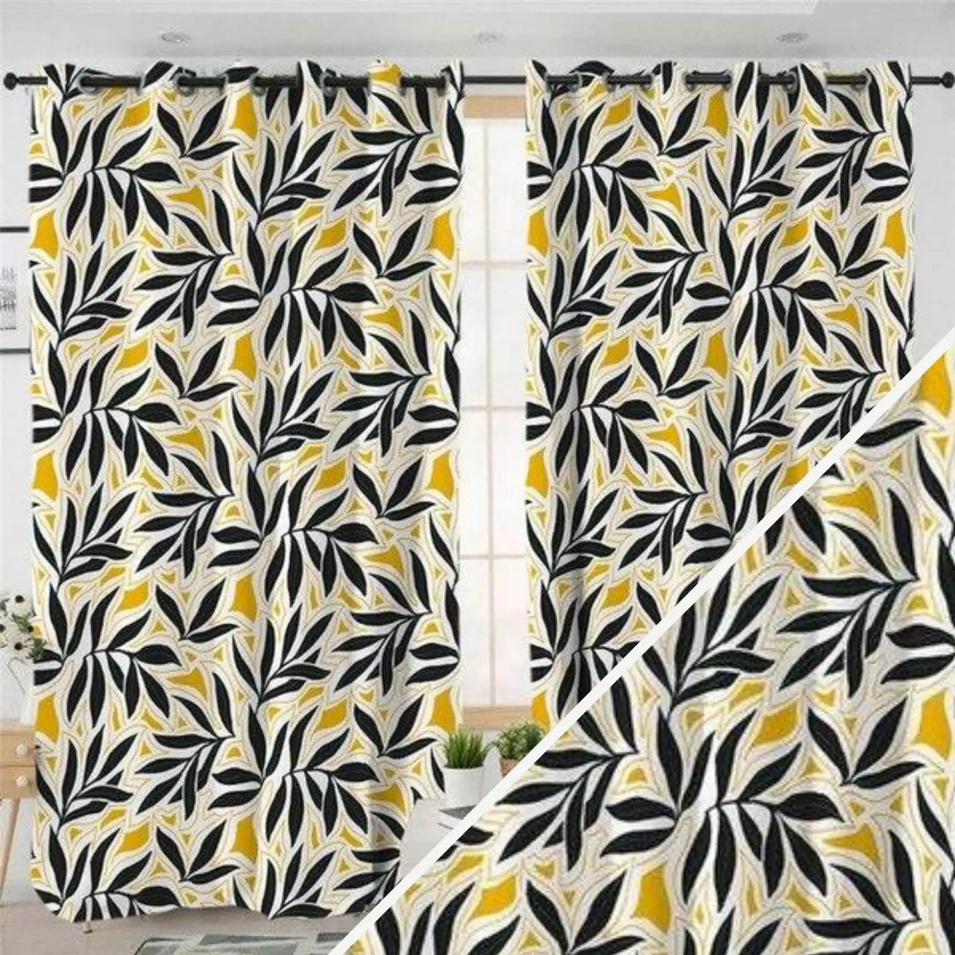 Rideaux motif feuillage | Dame Fleur