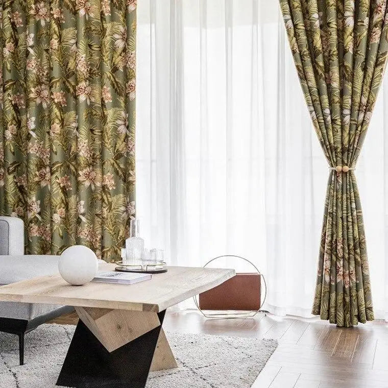 Rideaux motifs fleurs | Dame Fleur