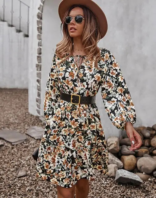 Robe à Fleurs Courte | Dame Fleur