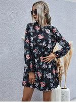 Robe Ample Courte Fleurie - Vignette | Dame Fleur