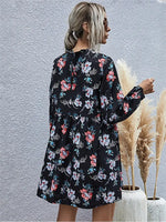 Robe Ample Courte Fleurie - Vignette | Dame Fleur