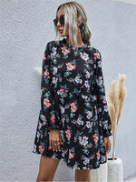 Robe Ample Courte Fleurie - Vignette | Dame Fleur