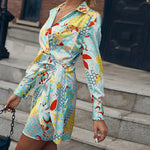 Robe Bleu Fleur - Vignette | Dame Fleur