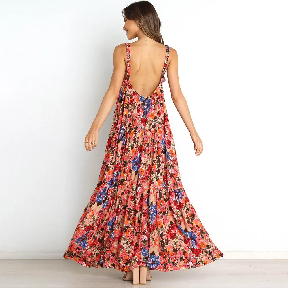 Robe Blouse Fleurie Longue | Dame Fleur