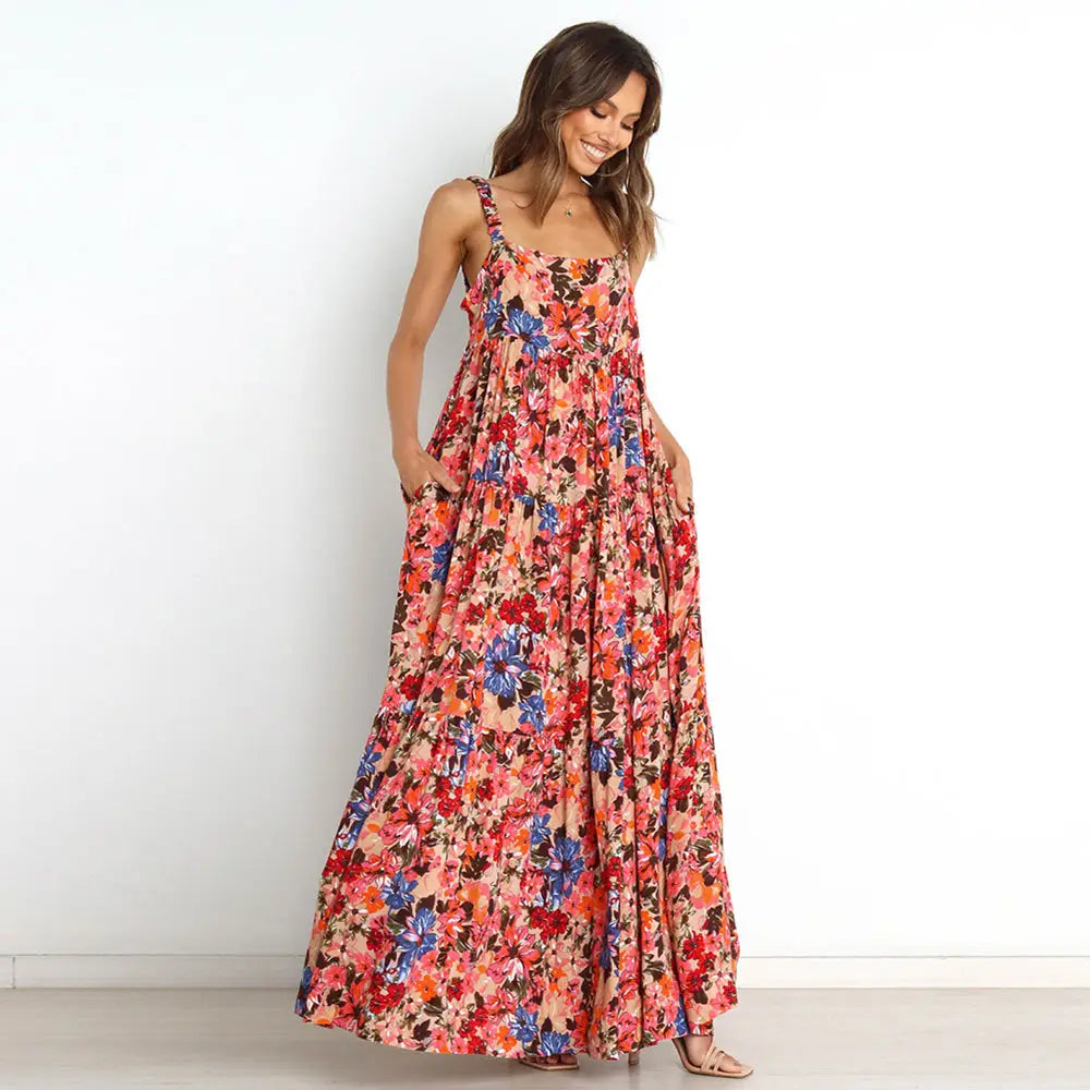 Robe Blouse Fleurie Longue | Dame Fleur