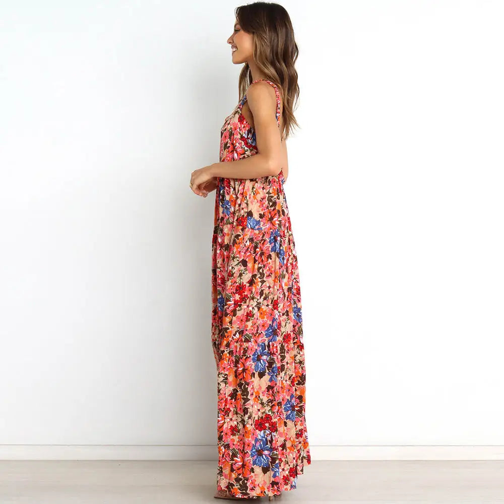Robe Blouse Fleurie Longue | Dame Fleur