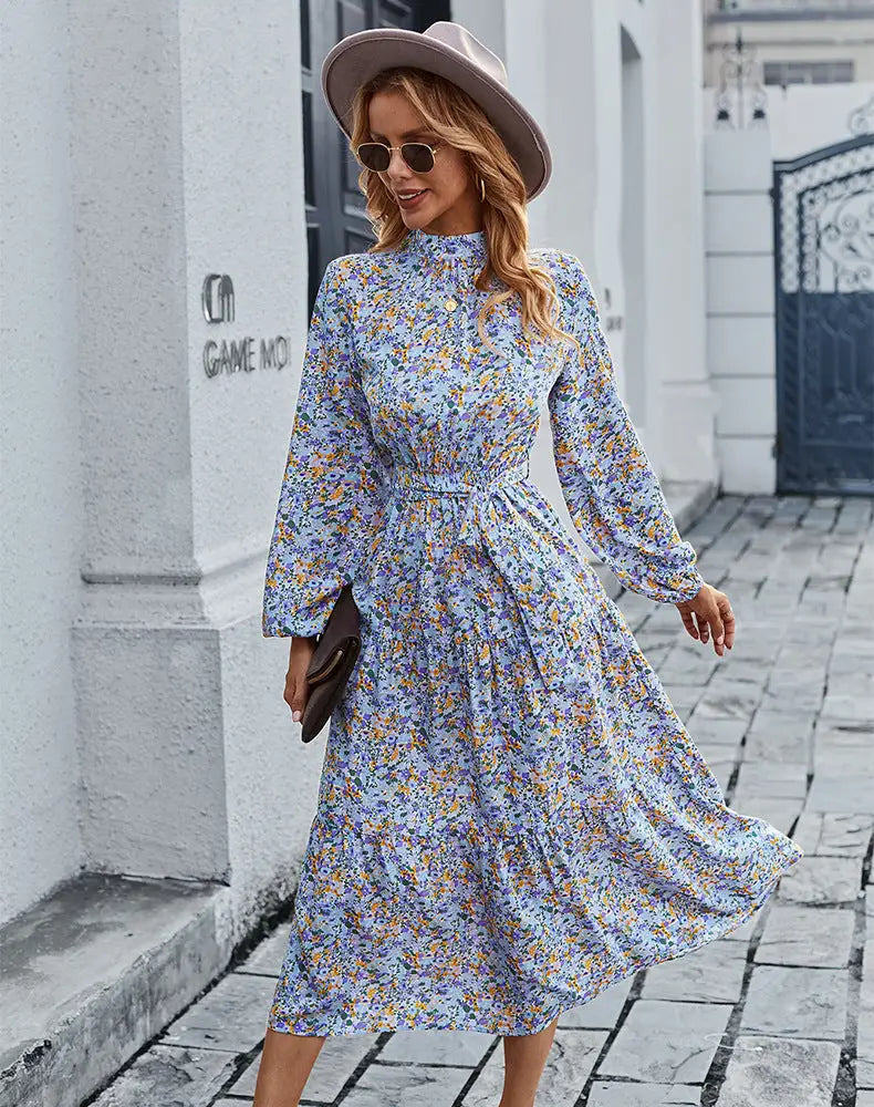 Robe Bohème Fleurie Manche Longue | Dame Fleur