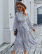Robe Bohème Fleurie Manche Longue | Dame Fleur