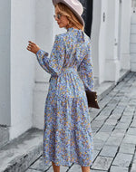 Robe Bohème Fleurie Manche Longue - Vignette | Dame Fleur
