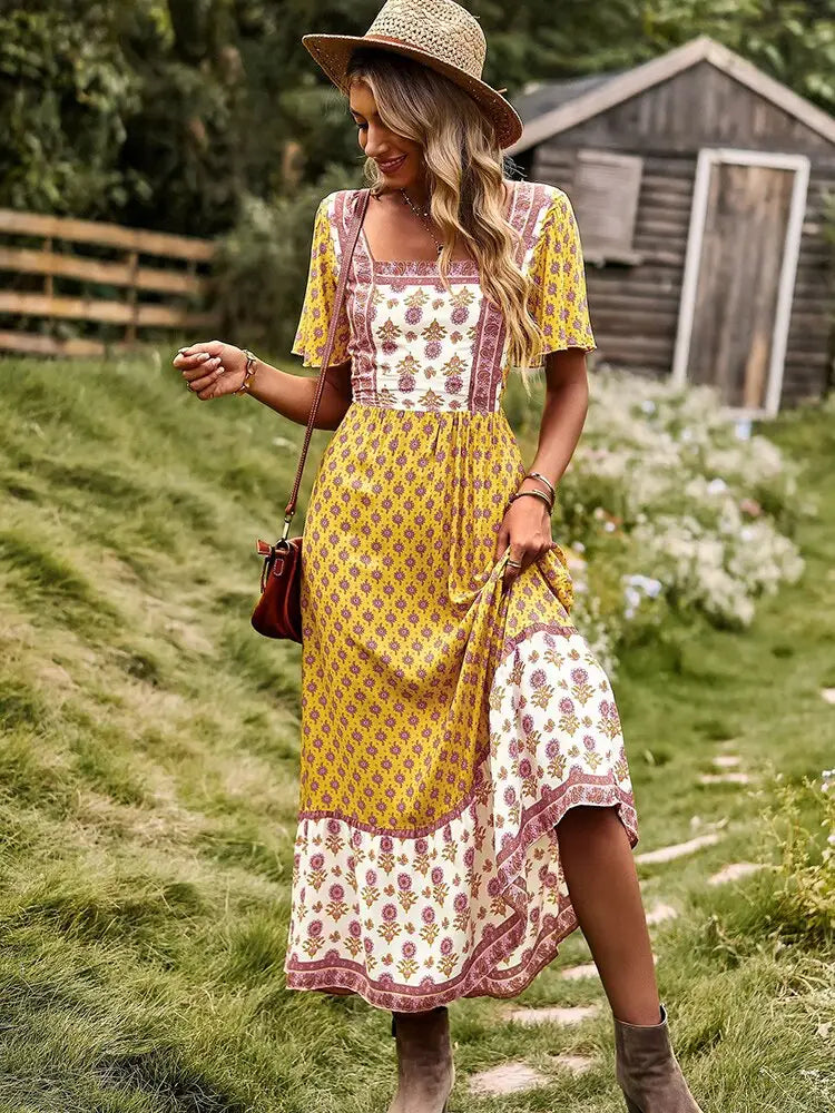 Robe Bohème Florale | Dame Fleur
