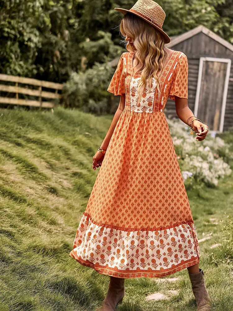 Robe Bohème Florale | Dame Fleur