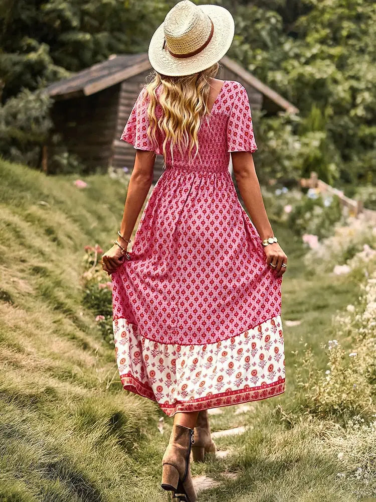 Robe Bohème Florale | Dame Fleur