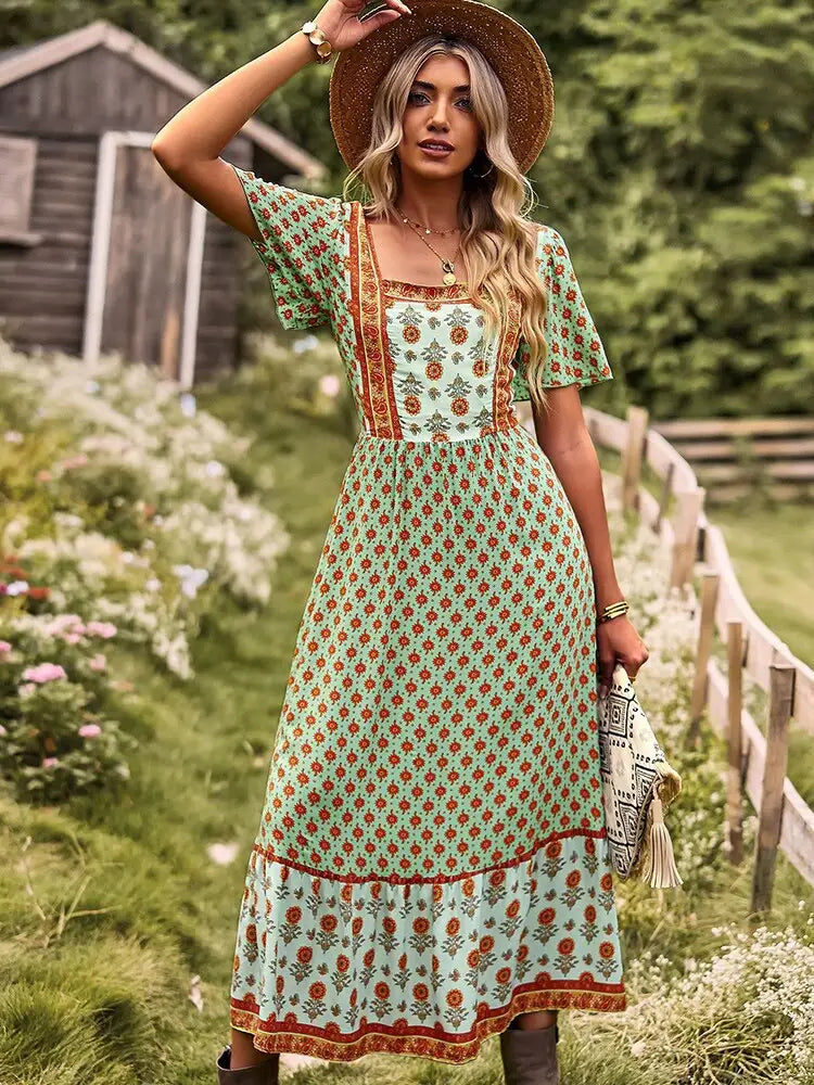 Robe Bohème Florale | Dame Fleur