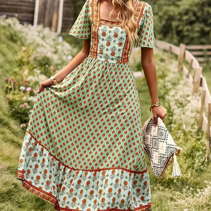 Robe Bohème Florale | Dame Fleur