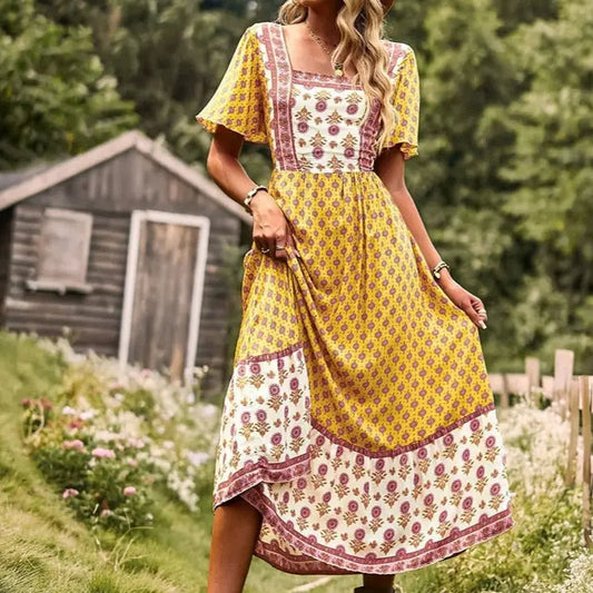 Robe Bohème Florale | Dame Fleur