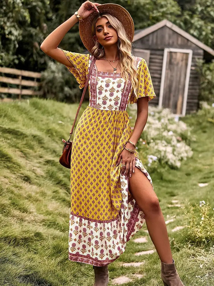 Robe Bohème Florale | Dame Fleur