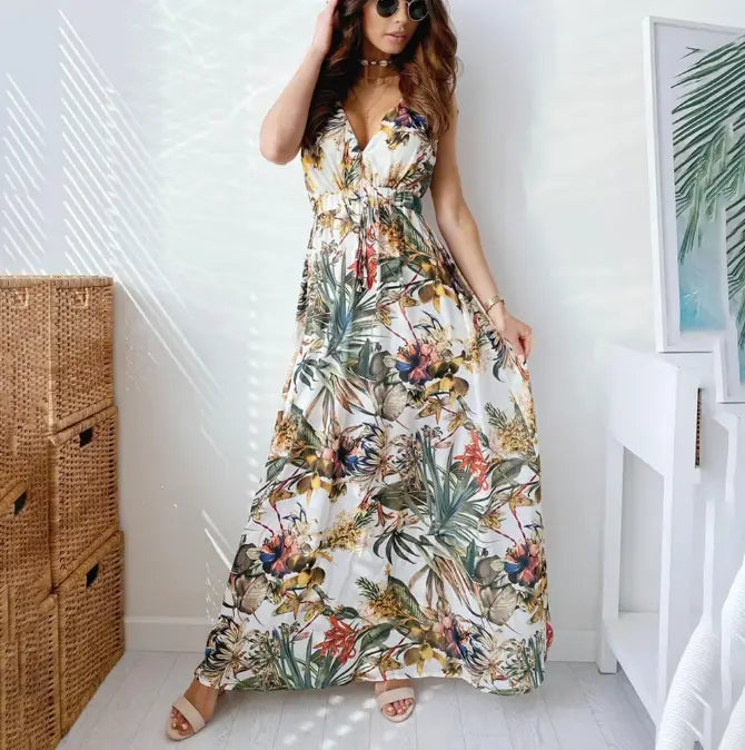 Robe Boho Longue Fleurie | Dame Fleur