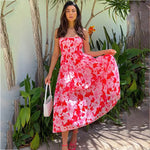 Robe Bretelle Fleur - Vignette | Dame Fleur