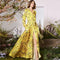 Robe Chemisier Fleurie Jaune | Dame Fleur