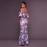 Robe Cocktail Fleurie Rose - Vignette | Dame Fleur