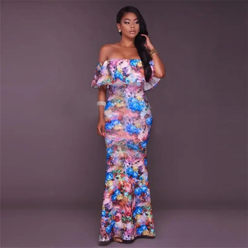 Robe Cocktail Fleurie Rose | Dame Fleur