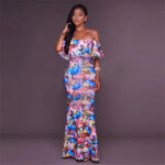 Robe Cocktail Fleurie Rose - Vignette | Dame Fleur